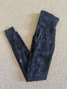 lululemon athletica Black Camo High-Rise Leggings